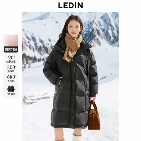 乐町中长面包羽绒服女冬季新款廓形加厚宽松保暖羽绒*图片