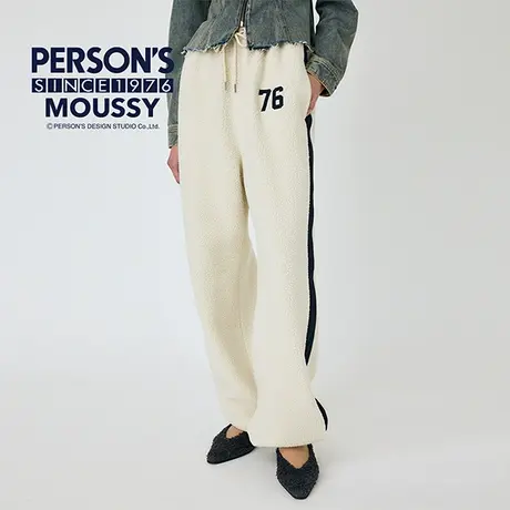 MOUSSY X PERSON'S联名夏季新品线条运动休闲裤010HAQ01-5461图片