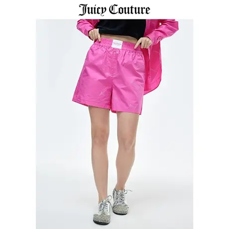 Juicy Couture橘滋短裤女2023春季新款时尚高腰宽松梭织休闲裤子图片