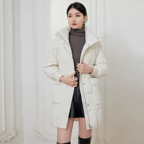 希区瑞普泡芙冬装新款宽松显瘦口袋中长款高级感羽绒服图片