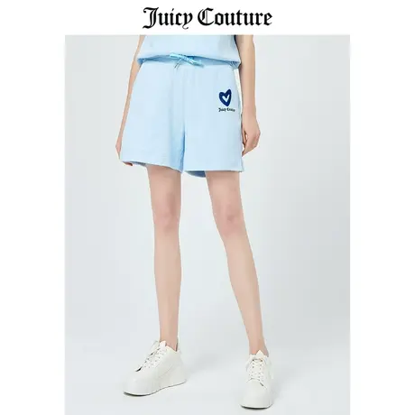 Juicy Couture橘滋短裤女夏季新款美式运动休闲针织裤高腰阔腿图片