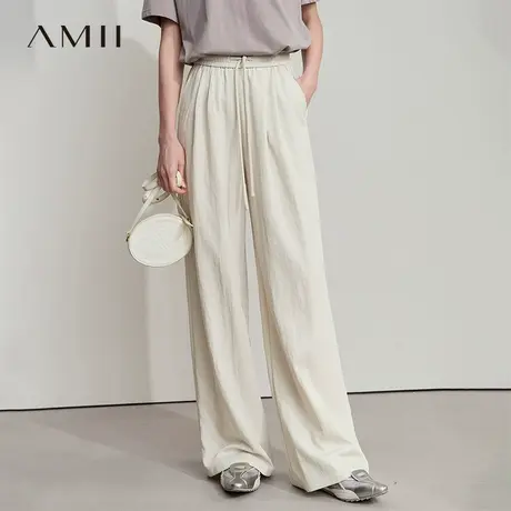 AMII【韩版直筒裤】韩版慵懒休闲宽松阔腿休闲长裤女直筒裤图片