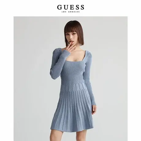 GUESS女士低领针织连衣裙图片