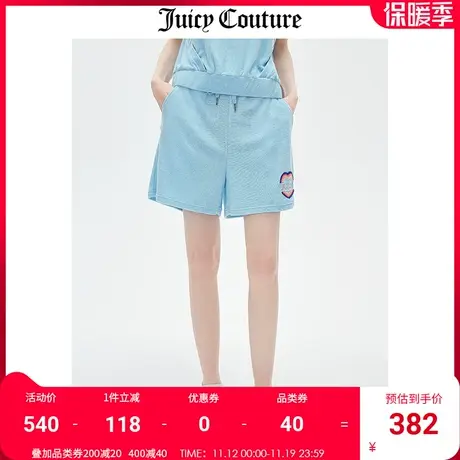 Juicy Couture橘滋短裤女2023夏季新款美式运动宽松显瘦休闲裤子图片