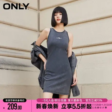 【遛弯裙】ONLY夏季复古纯欲辣妹显瘦无袖短款连衣裙女图片