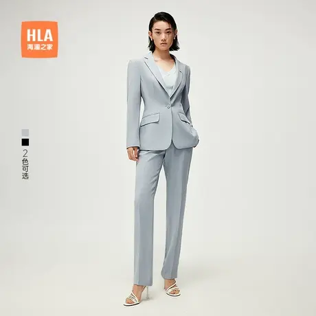 HLA/海澜之家仿毛西服套装25春夏新干练商务正装气质宴会礼服女装图片