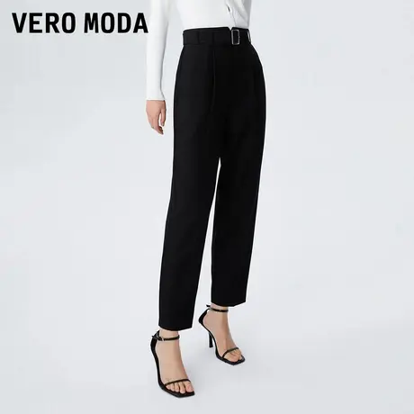 Vero Moda奥莱休闲裤子女春秋新款高腰职业百搭通勤直筒西装裤图片