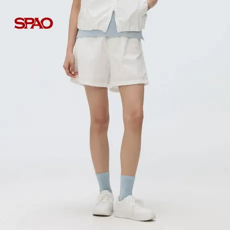 【U先测评】SPAO韩国同款女士休闲简约时尚直筒纯色运动短裤图片