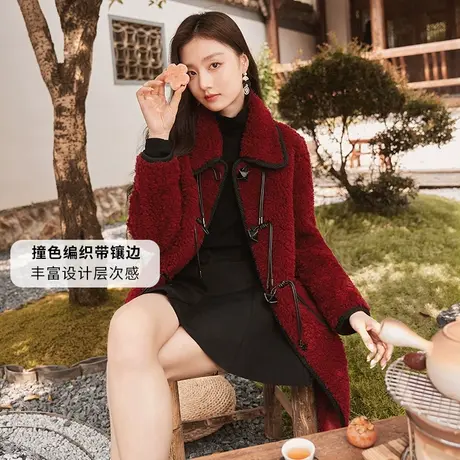 【新年搭配专场】香影新中式国风外套女2023冬季新款新年战袍图片
