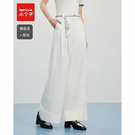 IEF/爱依服裤子2025夏季新款韩版宽松休闲百搭显瘦气质感阔腿裤图片