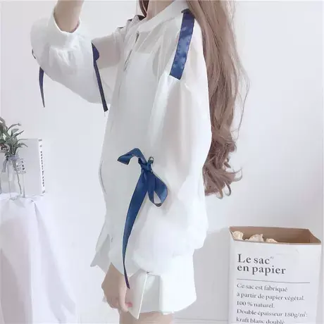 恋上17号长袖t恤女打底衫春秋2023新款中年女士秋装假两件polo领图片