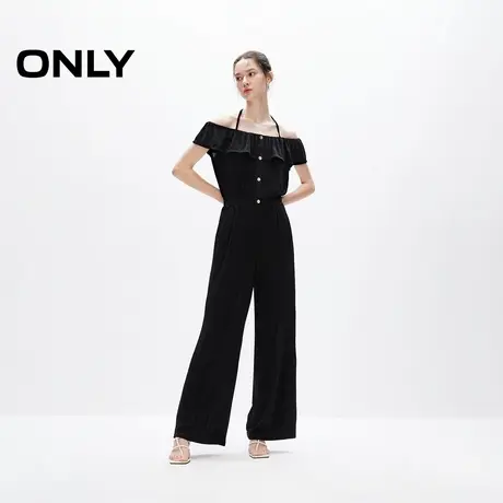 ONLY奥莱夏季设计感荷叶边轻薄连体裤休闲裤女图片