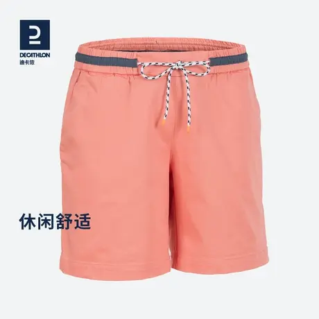 迪卡侬官方休闲裤子女夏季运动短裤女春新款宽松休闲裤女帆船ODT2图片
