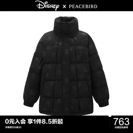 太平鸟迪士尼雪天使米奇联名年冬季新款压印羽绒服A6ACC4E12图片