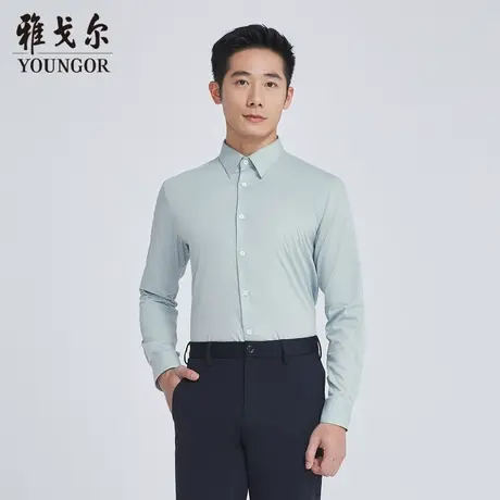雅戈尔奥莱 商场同款男士衬衫秋季新款官方商务休闲长袖衬衫图片