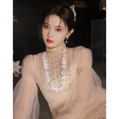 小礼服裙女宴会气质名媛生日洋装年会轻奢小众高端平时可穿小个子图片