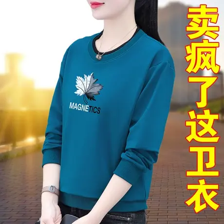 恋上17号短款卫衣女春秋2023年新款小个子时尚洋气宽松休闲长袖图片