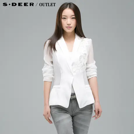 【新品】sdeer圣迪奥专柜正品女秋简约唯美女士上 4182252图片