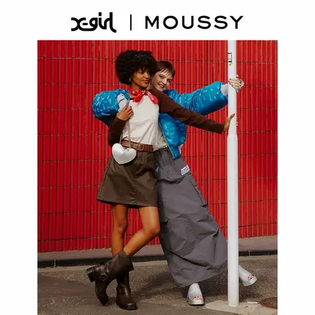 明星同款 X-girl系列MOUSSY 工装摇滚风迷彩工装裙010GAL01-5280图片