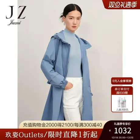 商场同款JZ玖姿风衣外套女2023秋季新款JWCQ41108图片