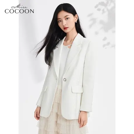 如花在野|MISSCOCOON法式小香风外套女2023新款春季高级休闲西装图片