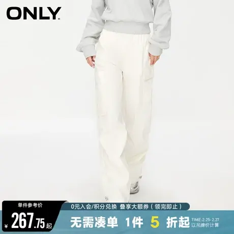 ONLY夏季美式时尚复古辣妹工装裤宽松直筒显瘦休闲裤女|123314030图片