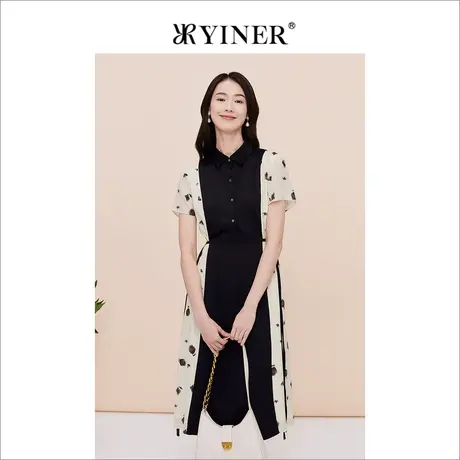 【真丝系列】YINER音儿专选女装夏季桑蚕丝连衣裙图片