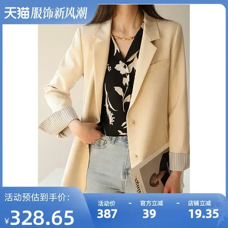 【清仓价到手99元】秋季西装外套女休闲设计感西服上衣图片