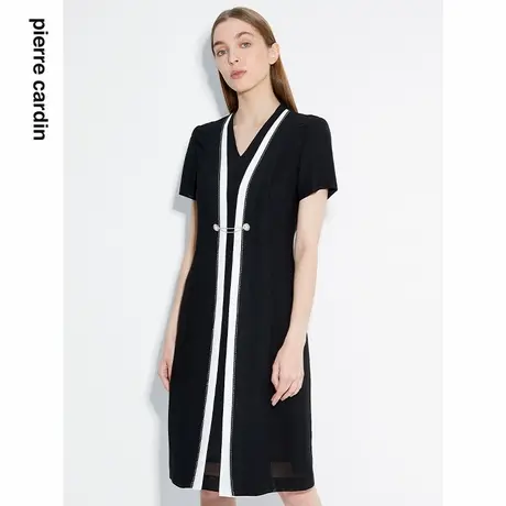 【皮尔卡丹女装】年夏季OL风职业通勤短袖连衣裙【专柜正品】图片