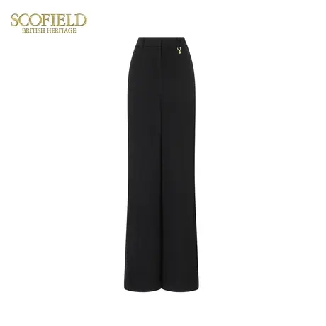 【醋酸】Scofield女装直身高腰显高阔腿裤夏季裤子图片