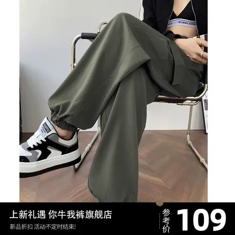 美式工装裤女裤小个子军绿色裤子女新款爆款2023登山运动裤休闲裤商品大图
