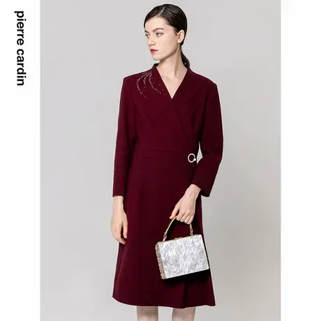 【皮尔卡丹女装】秋季端庄优雅宴会礼服连衣裙【专柜正品】图片