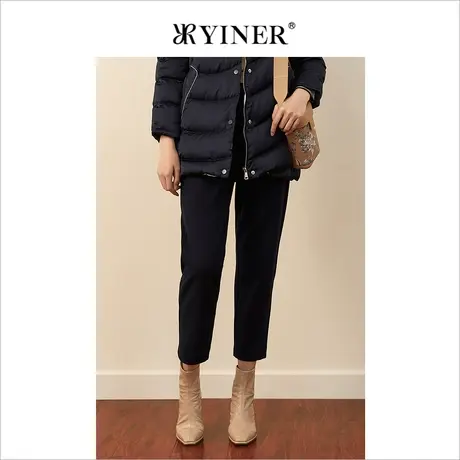 YINER音儿女装冬季新款羊毛休闲裤图片