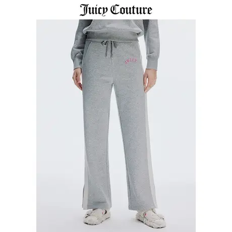 Juicy Couture橘滋休闲裤女春季新款美式宽松阔腿直筒开衩运动裤图片