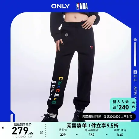 ONLY奥莱2023早春新款NBA联名款休闲高腰束脚长款休闲图片