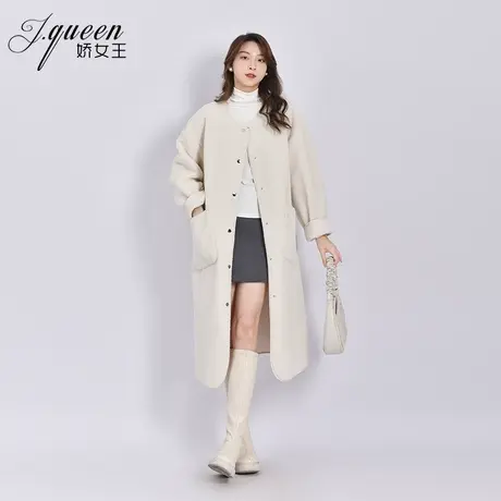 毛绒大衣女中长款秋冬季新款宽松加厚保暖皮毛一体环保皮草外套图片