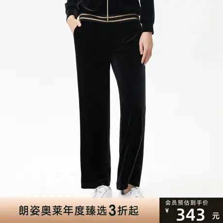 朗姿 秋季新款丝绒百搭休闲裤线下商场同款图片