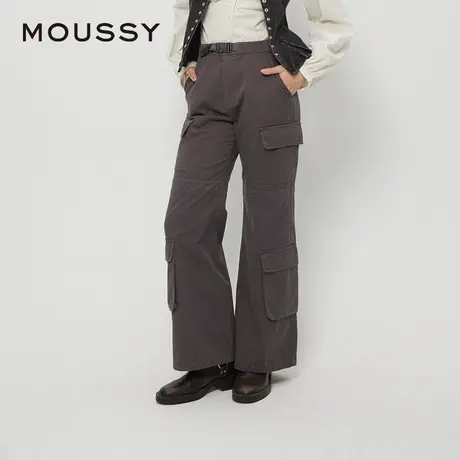 MOUSSY 春季新品美式工装裤多口袋宽松直筒休闲裤女028HAZ30-0701图片