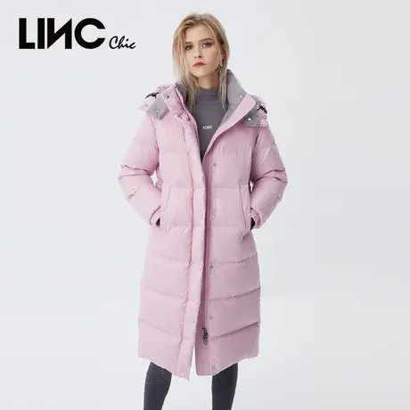 LINC金羽杰2023冬新款反季专柜断码羽绒服女加厚中长款女款面包服图片