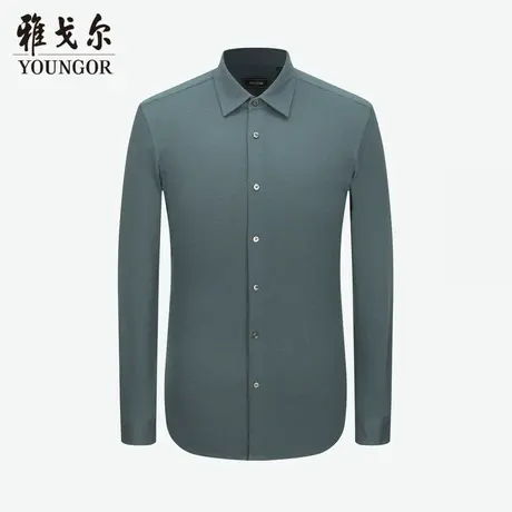 【商场同款】雅戈尔男士长袖衬衫新款官方商务休闲上班穿衬衫男图片