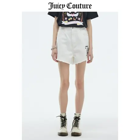 Juicy Couture橘滋短裤女2023夏季新款美式复古宽松牛仔休闲裤潮图片
