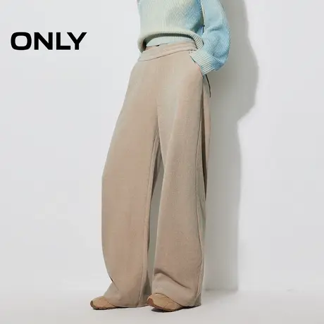 ONLY奥莱夏季灯芯绒纯色宽松直筒裤长裤休闲裤女图片