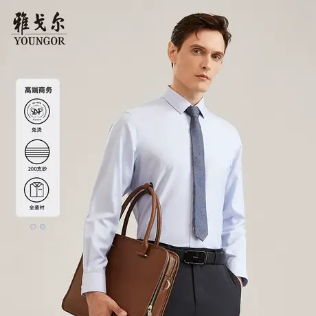 【200支纱DP装衬】TP系雅戈尔衬衫秋季商务免烫易打理长袖衬衫图片
