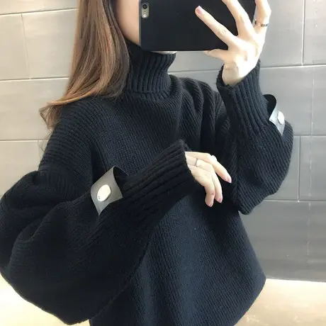毛衣女装2024年新款春秋季春装春款宽松高领女士毛衣服外穿打底衫图片