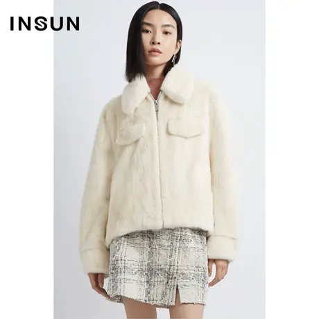 INSUN恩裳奥莱冬季毛皮外套图片