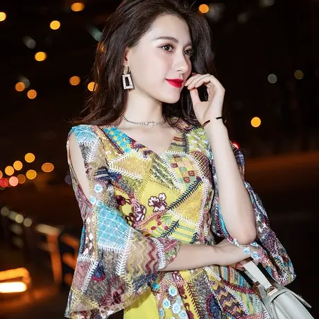 晚礼服2023新款秋惊艳中长款宴会平时可穿鱼尾气质花仙子连衣裙女图片