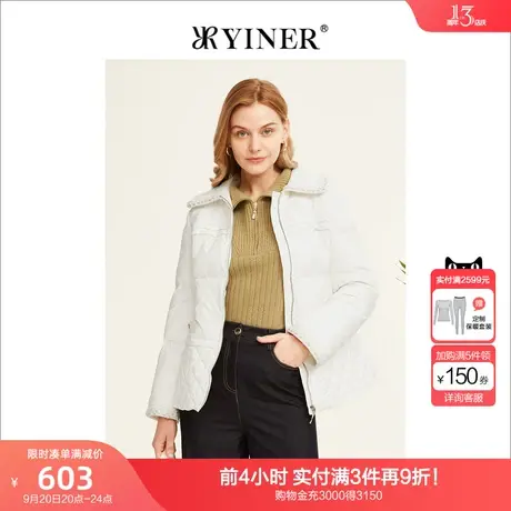 【小香风】YINER音儿女装2022冬季新款短款羽绒服图片