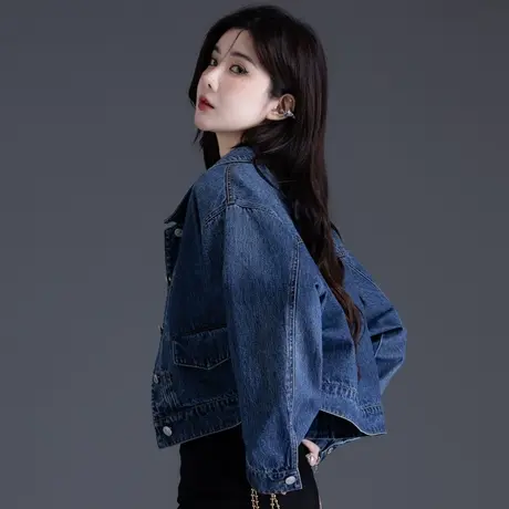 清仓牛仔外套女春秋款2024新款爆款今年流行品牌宽松休闲短款上衣图片