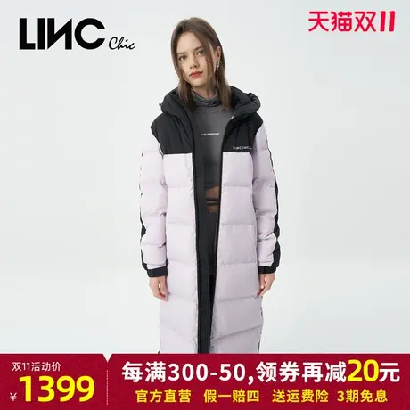 LINC金羽杰2022秋冬季新款无性别CP鹅绒长款面包羽绒服N22806272图片