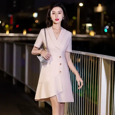 粉色小礼裙晚礼服女轻奢生日聚会party平时可穿高级感宴会连衣裙图片